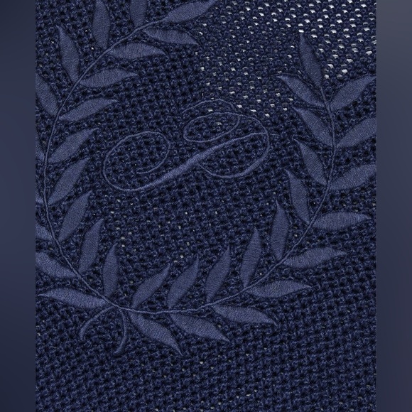 NEW PINK Victoria's Secret CAMBRIDGE KNIT NAVY CROPPED VEST Small - Picture 3 of 10